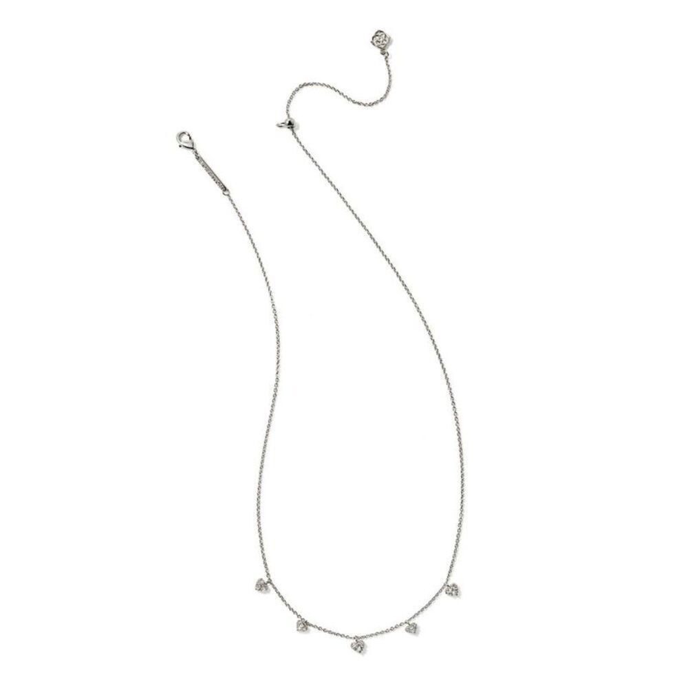 Kendra Scott Anna Pave Strand Necklace - Silver